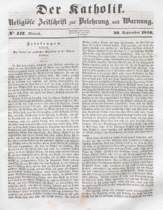 537-538 Zeitfragen : XXXVI. Das Verbot der geistlichen Exercitien in der Diöcese Limburg : Schluß
