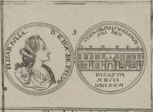 Bildnis der Elisab. Ivlia, D. G. Dvc Bra. et Lvn.