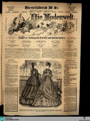 Karlsruher Tagblatt, Die Modenwelt Illustrirte Zeitung für Toilette und Handarbeiten