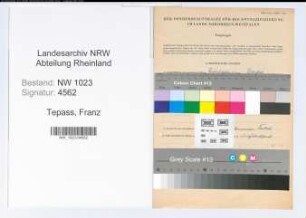 Entnazifizierung Franz Tepass , geb. 12.06.1890 (Postverwalter)