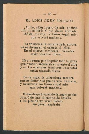 El adiós de un soldado