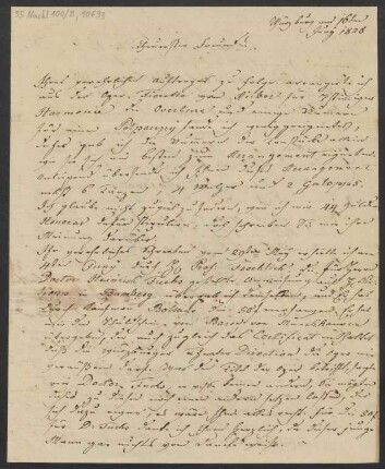 Brief an B. Schott's Söhne : 16.06.1828