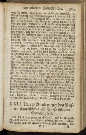 §. XLI. - §. LXI. Erklärung des fünften Hauptstückes.