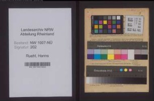 Entnazifizierung Hanns Ruehl , geb. 24.07.1905 (Kunstgewebler)
