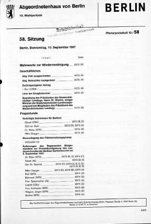 Nr. 58, 10. September 1987