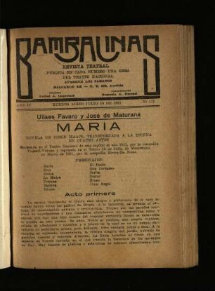 María : novela de Jorge Isaacs, transportada a la escena en tres actos