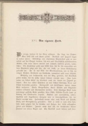 XVI. Am eigenen Herd.