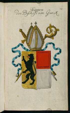 73, Wappen des Bischofs zu Gurk