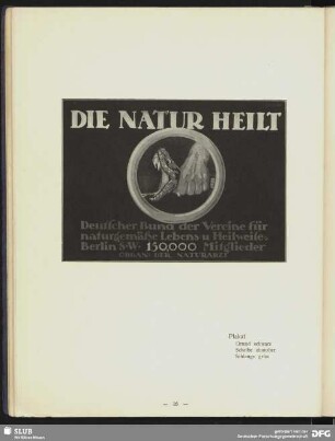 Die Natur heilt