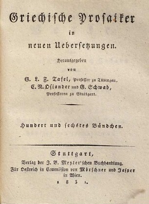 Flavius Philostratus, des Aeltern und des Jüngern und Kallistratus Werke, 1,4. Leben des Apollonius von Tyana : 5. und 6. Buch