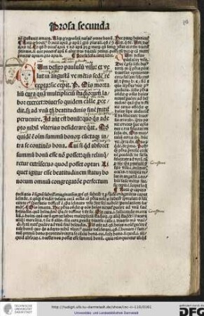 Prosa secunda tertii libri