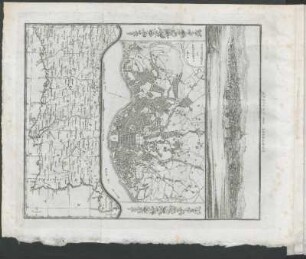 Ansicht von Lissabon [mit Grundriss von Lissabon 1808]