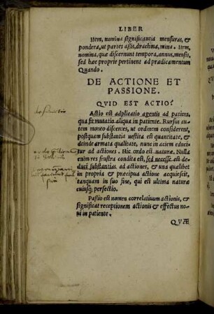 De Actione Et Passione