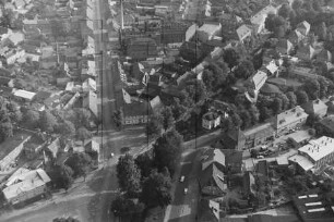 Platz des Friedens in Ludwigslust : Blickrichtung Norden in die Schweriner Straße