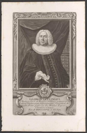 Porträt Salomon Deyling (1677-1755)