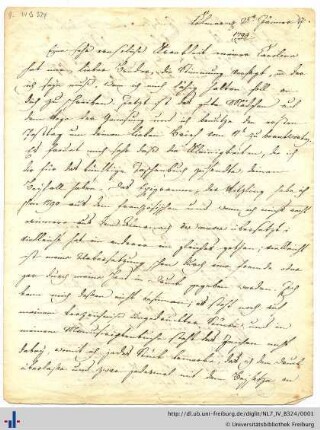 Nachlass J. G. Jacobi (NL 7/IV B 324) : Briefwechsel Pfeffel - Jacobi