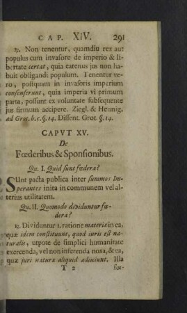 Caput XV. - XVIII.