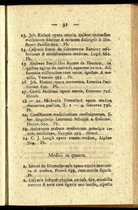 Medici in quarto.