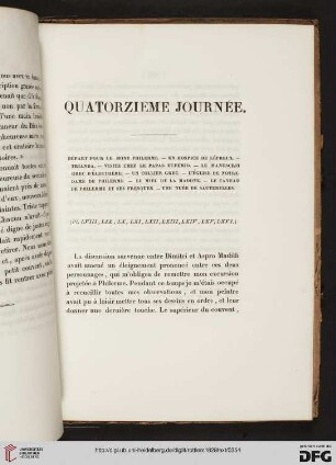 Quatorzieme journée