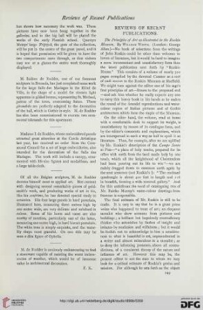 Reviews of recent publications