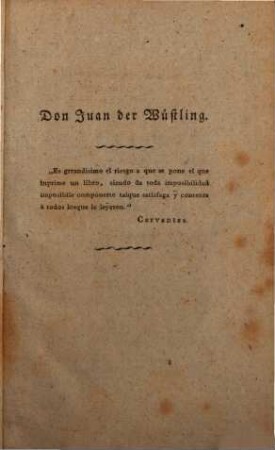 Don Juan der Wüstling