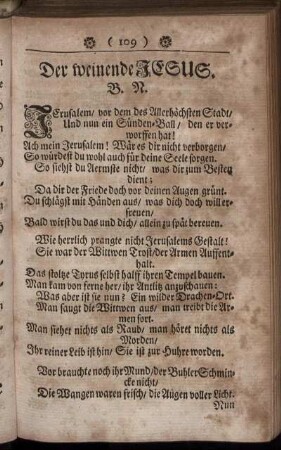 Der weinende Jesus. - Der verzweifflende Judas.