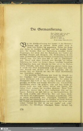 Die Germanisierung