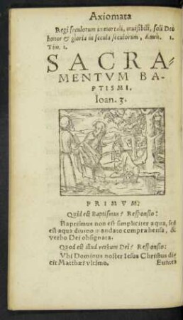 Sacramentum Baptismi.