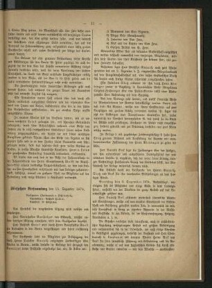 Fünfzehnte Versammlung den 15. Dezember 1874