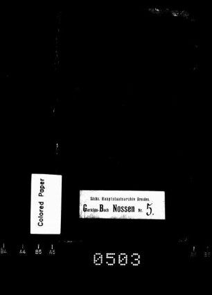 Gerichtshandelsbuch von Choren (bei Roßwein) und Starbach, Bd. 4