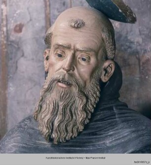 Maria lactans, Heiliger Johannes und Heiliger Antonius