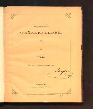 3: Ostpreussische Gräberfelder