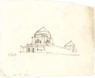 Pfann, Paul; Nürnberg; Landesausstellung 1906, Kunstausstellungsgebäude - Perspektive