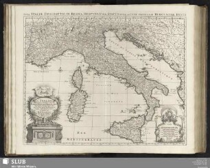 L'Italie Distinguée Suivant tous les Estats, Royaumes, Républiques, Duchés et Principautés Qui la Partagent présentement.