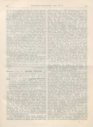 493-495 [Rezension] Knopf, Rudolf, Ausgewählte Märtyreracten