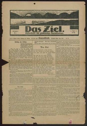 Das Ziel, Zeitschrift für praktischen Sozialismus, Berlin