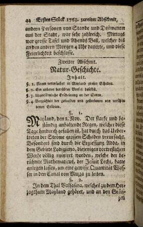 Zweiter Abschnitt. Natur-Geschichte.