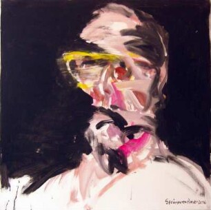 Kopf mit gelber Brille I