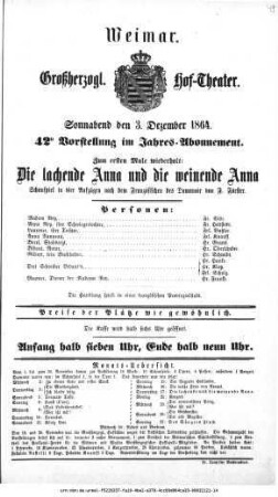 Die lachende Anna und die weinende Anna
