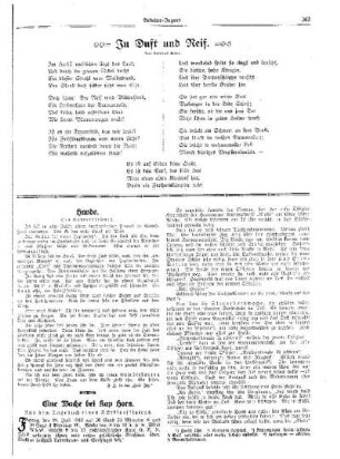 In Duft und Reif : [Beilage zur "Arbeiter-Jugend"]