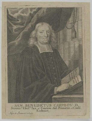 Bildnis des Sam. Benedictus Carpzov