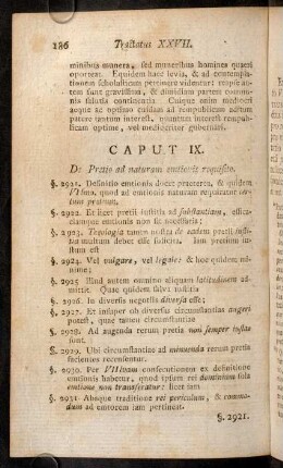 186-202, Caput IX. De pretio ad naturam emtionis requisito. - Caput X. De Iure Retractus.