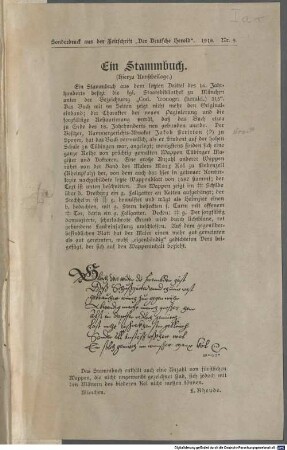 Jakob Streit - Stammbuch mit den Wappen seiner Verwandten, seiner Tübinger und Ingolstädter Universitätsfreunde und von Kollegen am Reichskammergericht zu Speyer - BSB Cod.icon. 313