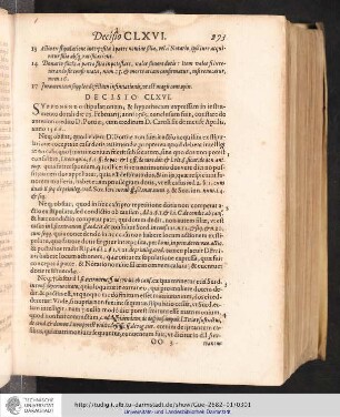 Decisio CLXVI