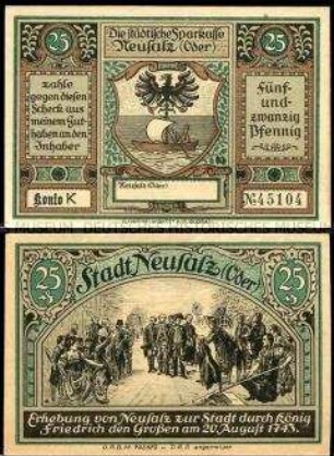 Neusalz, Notgeldserie, 25 Pfennig