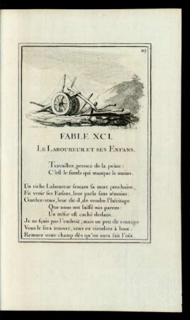 Fable XCI. Le Laboureur Et Ses Enfans.