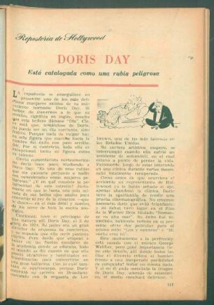 Doris Day - está catalogada como una rubia peligrosa : Repostería de Hollywood