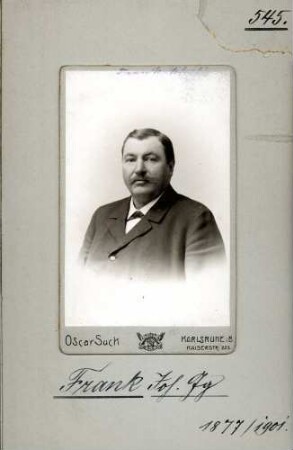 Frank, Johann, Nationalliberale
