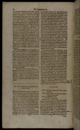 De Argumentis Adversariorum.