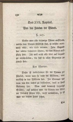 Das XVII. Kapitel. Von den Feinden der Bienen